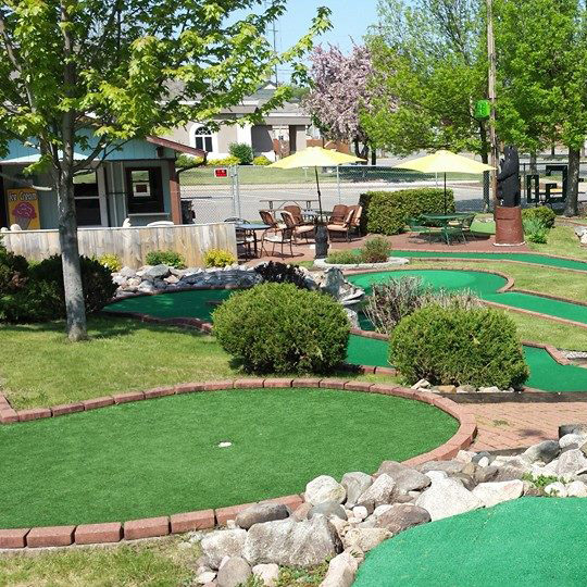 Play mini golf right in downtown Tomahawk